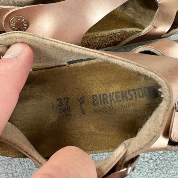 Birkenstock Rio AS Kids Electric Metallic Pink Girls Size 37 EU - Picture 4 of 10